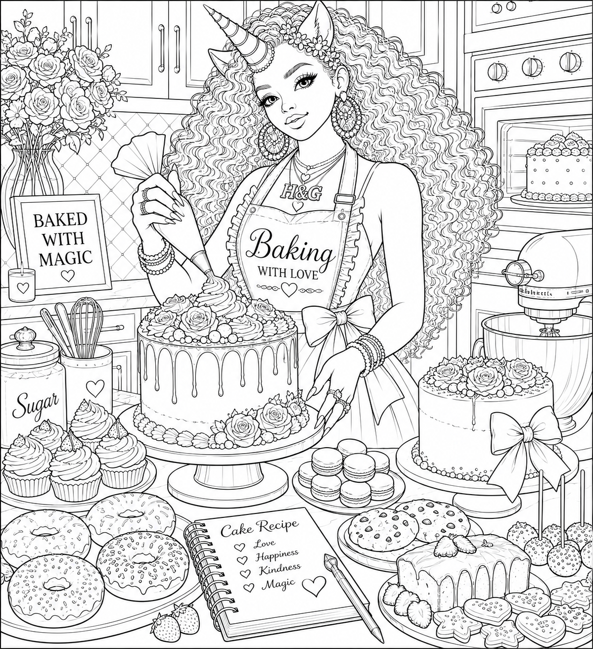 Happy Grown Unicorn Baking