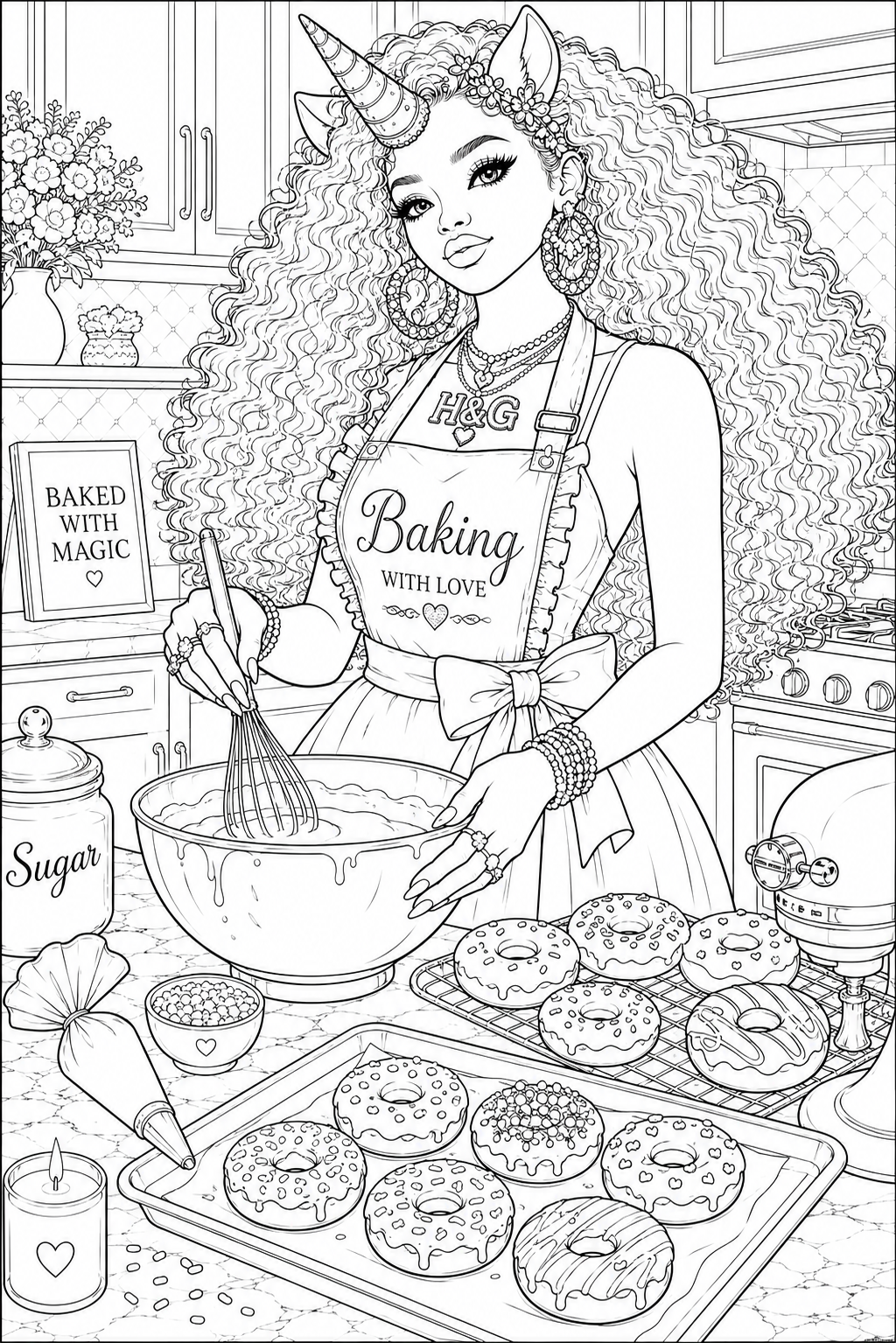 Happy Grown Unicorn Baking Set